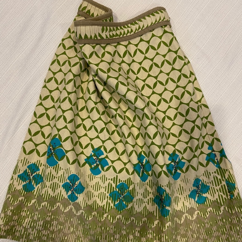 Singrid Olsen Linen Beaded Skirt Anthropologie